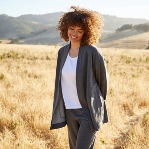 COYUCHI Dillon French Terry Cardigan Size M Lounge